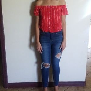 Off the shoulder top